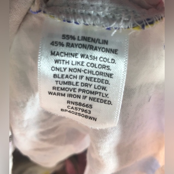 NWOT BP Linen Blend Crop Tank in Rainbow Stripe - Size 4X - Picture 5 of 5